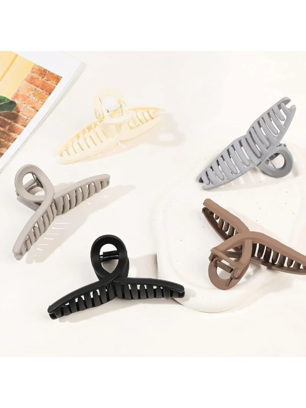 Thick Hair Clips for Women - Large Butterfly Jaw Clips, Strong Hold for Long